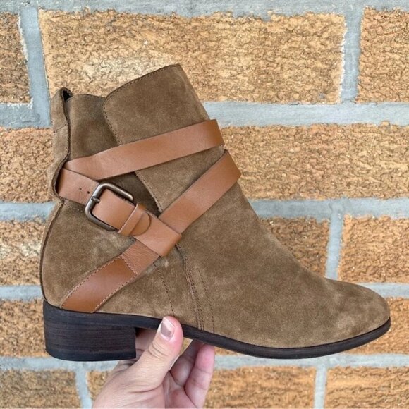 See by Chloe Janis Suede Belted Ankle Boots size 40/9.5 - Picture 5 of 14